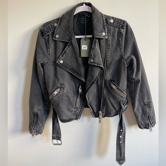 Brand New All Saints Balfren Jean Jacket - Picture 4 of 7